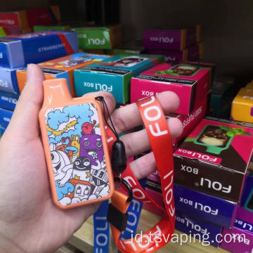 Rasa stroberi sekali pakai vape 5000 puff mesh coil